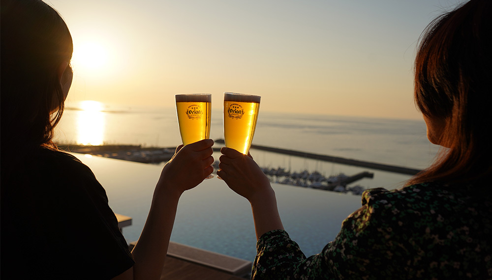 朝から生ビール三昧！クラブフロアを満喫