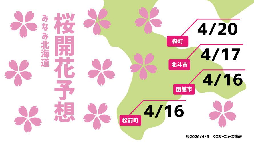 みなみ北海道-桜開花予想-
