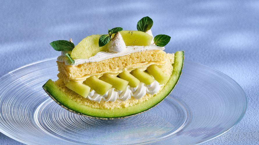 メロンショートケーキ画像