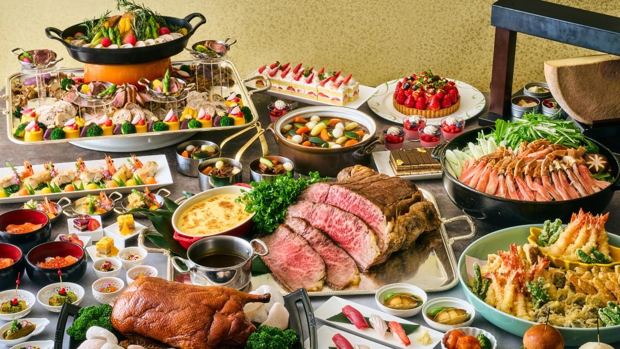 大晦日の「 イヤーエンド プレミアムブッフェ 」のイメージ。