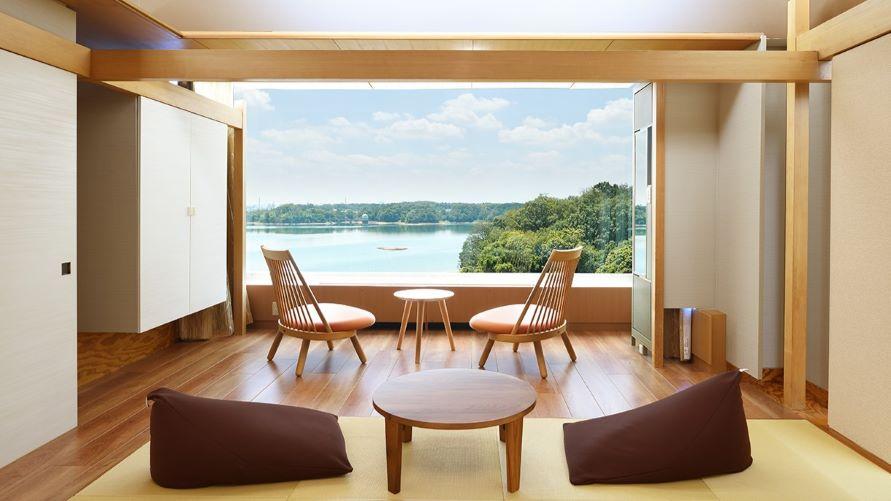 多摩湖ビューの和室