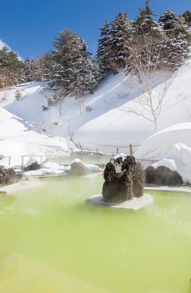 雪の石庭露天風呂