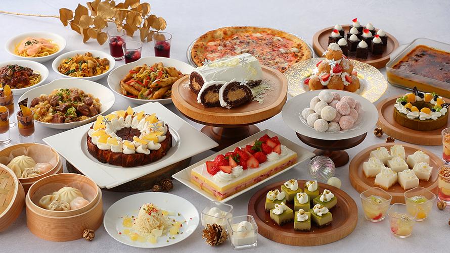 ランチブッフェのスイーツの数々