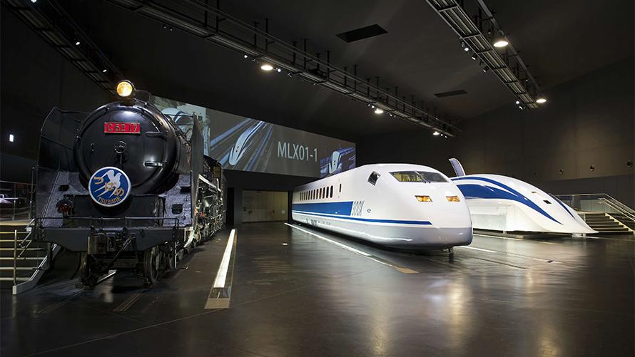 新幹線の車両展示