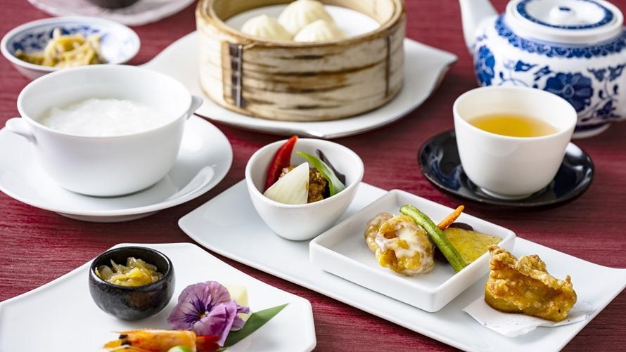 華　小籠包と中華粥の彩りセット