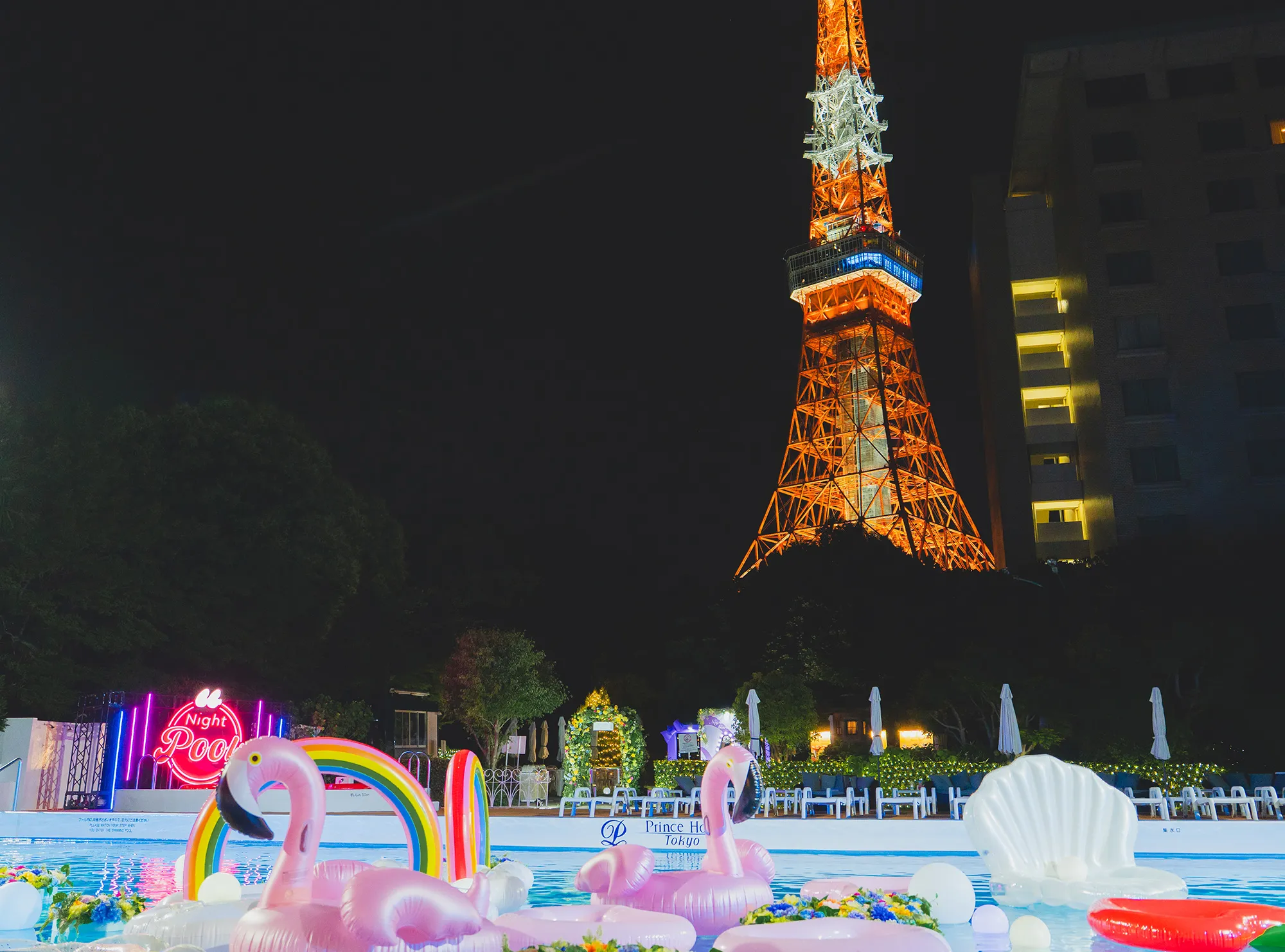Can Cam Night Pool TOKYO PRINCE HOTEL